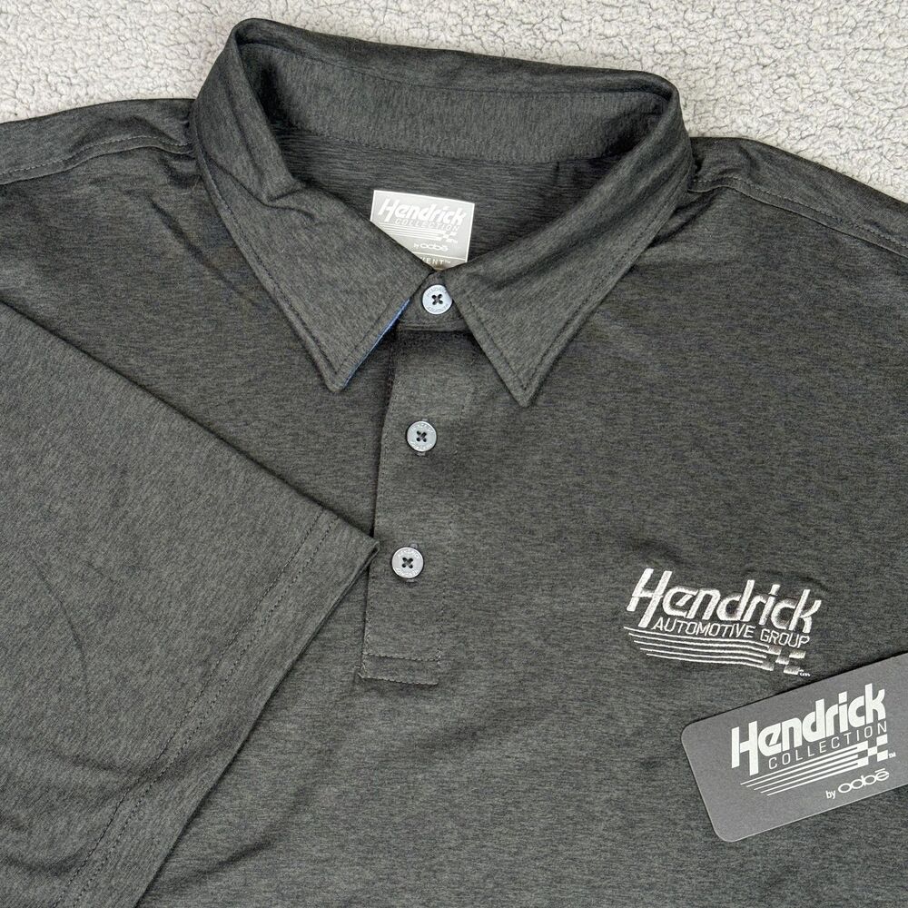 Hendrick Collection Automotive Group Polo Shirt Mens 3XL Gray Hydrovent Golf NWT